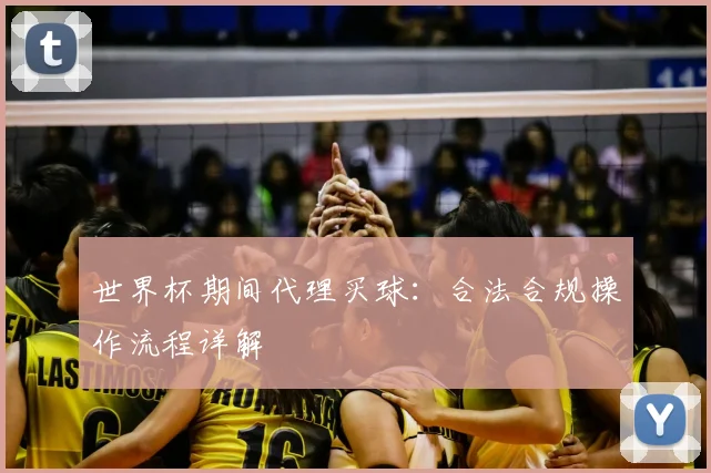 世界杯期间代理买球：合法合规操作流程详解